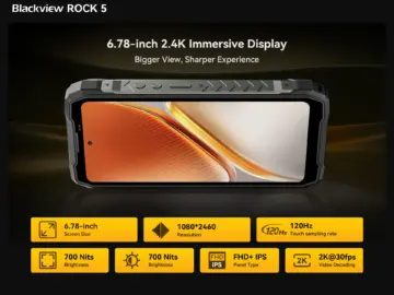 Blackview ROCK 5 — захищений смартфон з ліхтарем, батареєю як у павербанку і звуком як у колонки